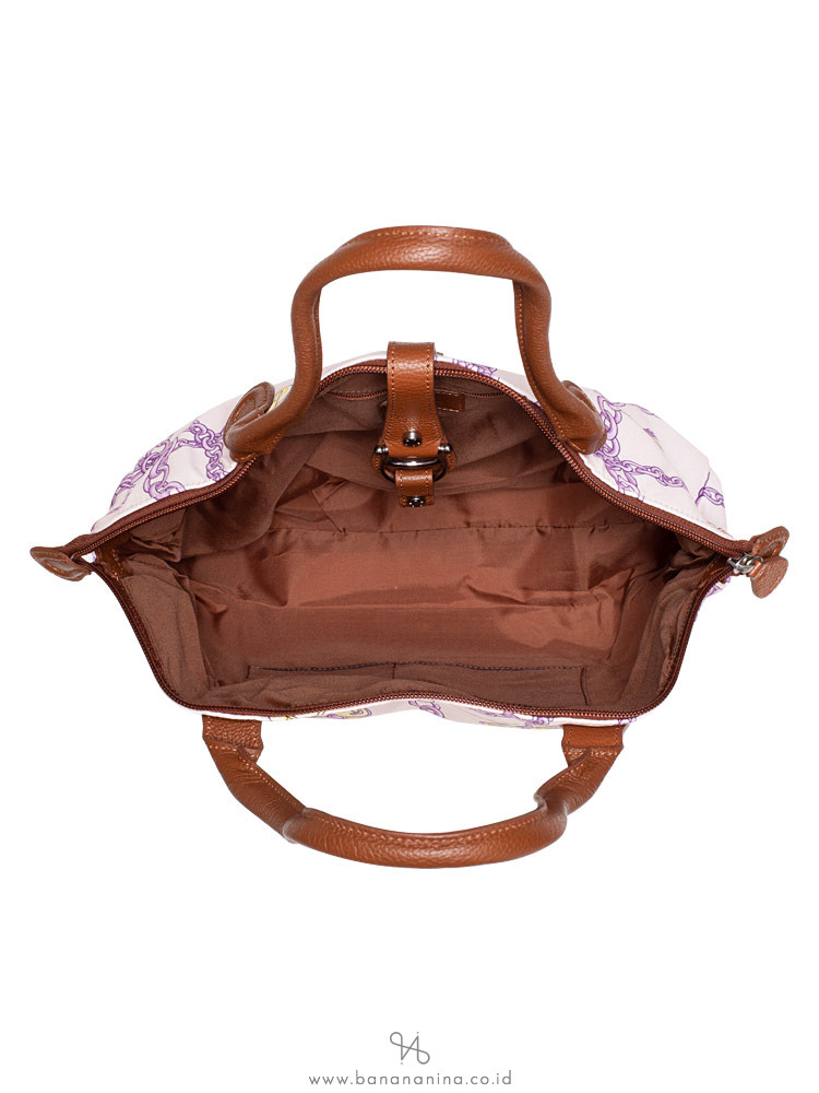 AIGNER Piccolina Nylon Tote Mauve