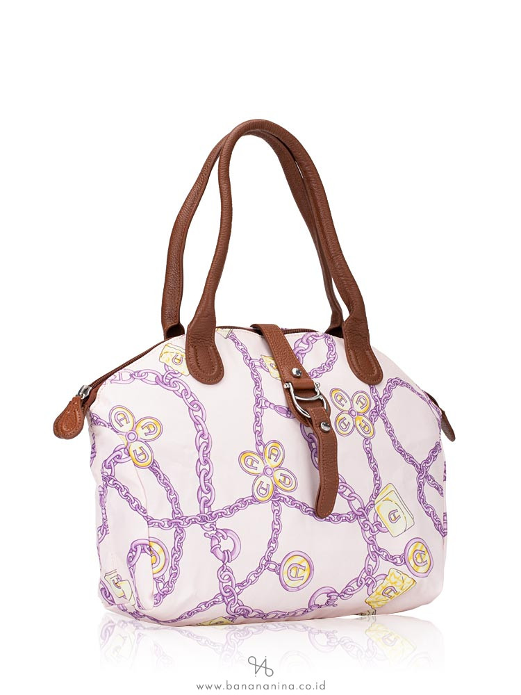 AIGNER Piccolina Nylon Tote Mauve