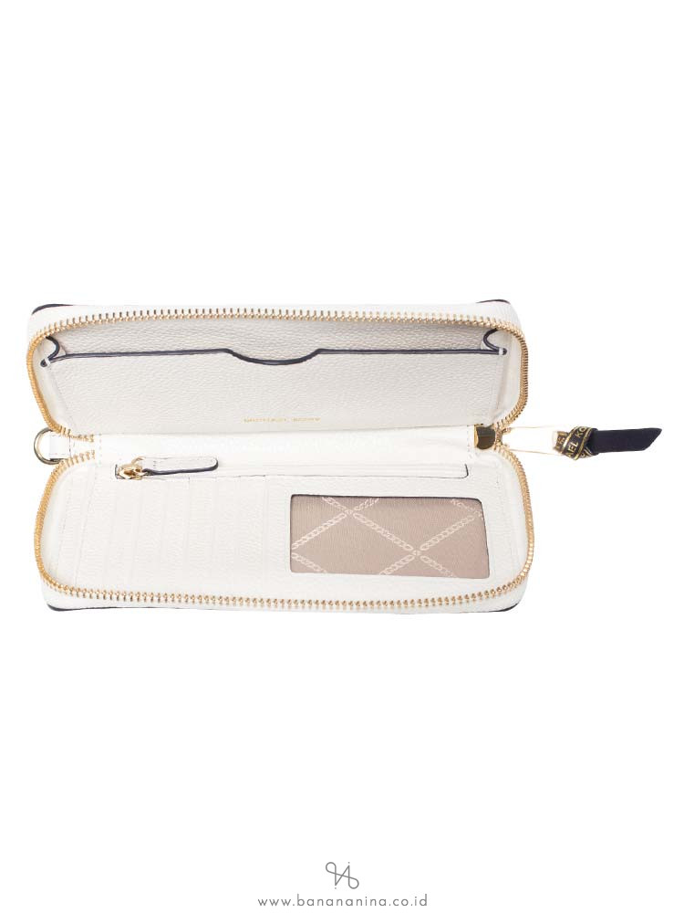 MICHAEL KORS Large Flat Multifunction Stripe Phone Case Optic Admiral