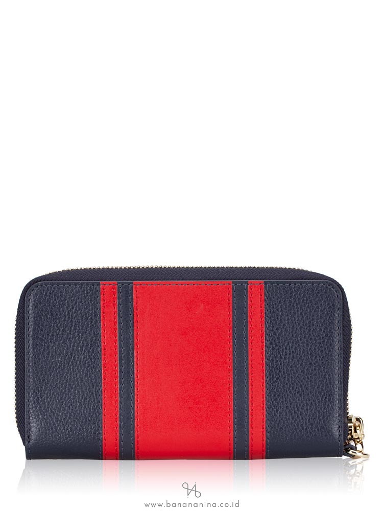 MICHAEL KORS Large Flat Multifunction Stripe Phone Case Admiral Multi