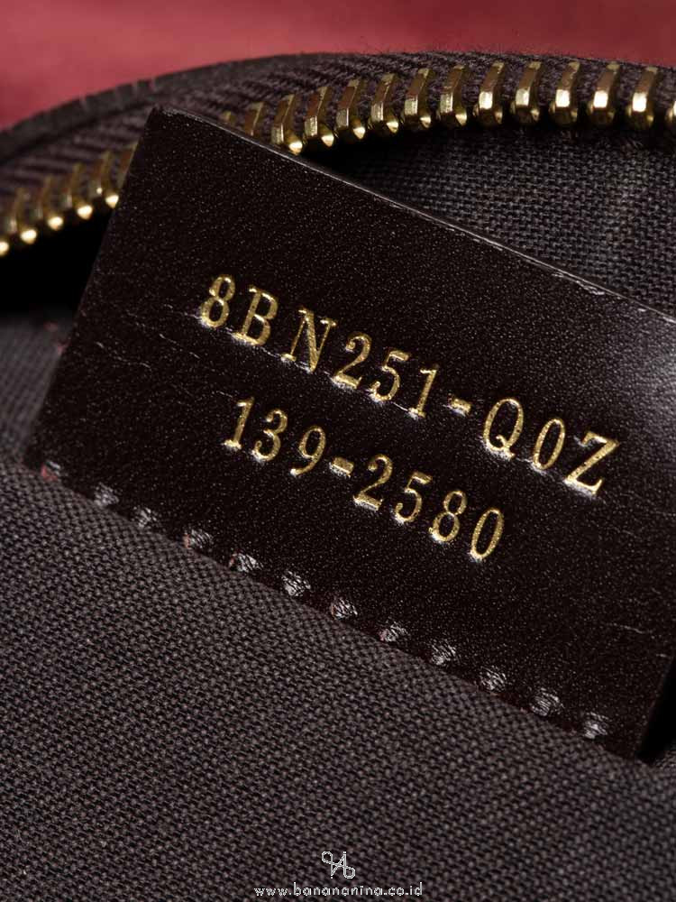 FENDI Vitello Pequin Satchel Tobacco Magenta