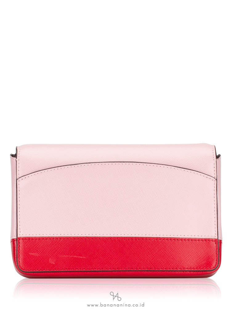 KATE SPADE Spencer Chain Wallet Crossbody Hot Chili Multi