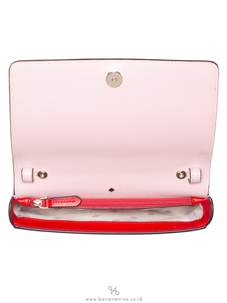 KATE SPADE Spencer Chain Wallet Crossbody Hot Chili Multi