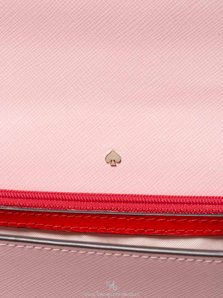 KATE SPADE Spencer Chain Wallet Crossbody Hot Chili Multi