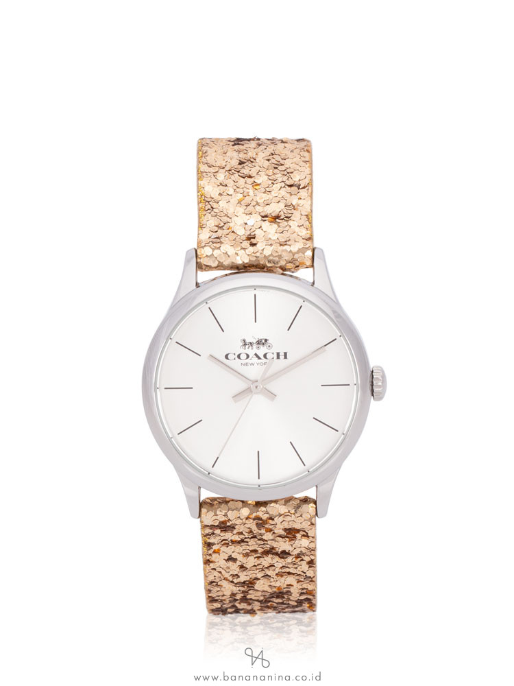 COACH W1581 Ruby Gift Set Watch Chalk Light Coral Gold