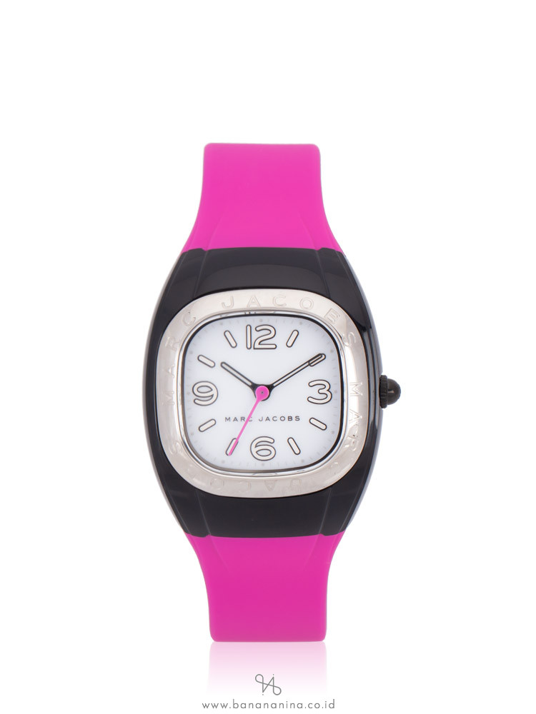 MARC JACOBS MJ1648 Unibody Silicon Strap Watch Pink