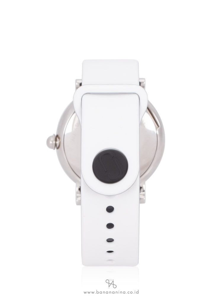 MARC JACOBS MJ1645 Classic Silicon Strap Watch White