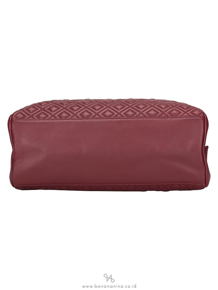 TORY BURCH Fleming Open Shoulder Bag Imperial Garnet