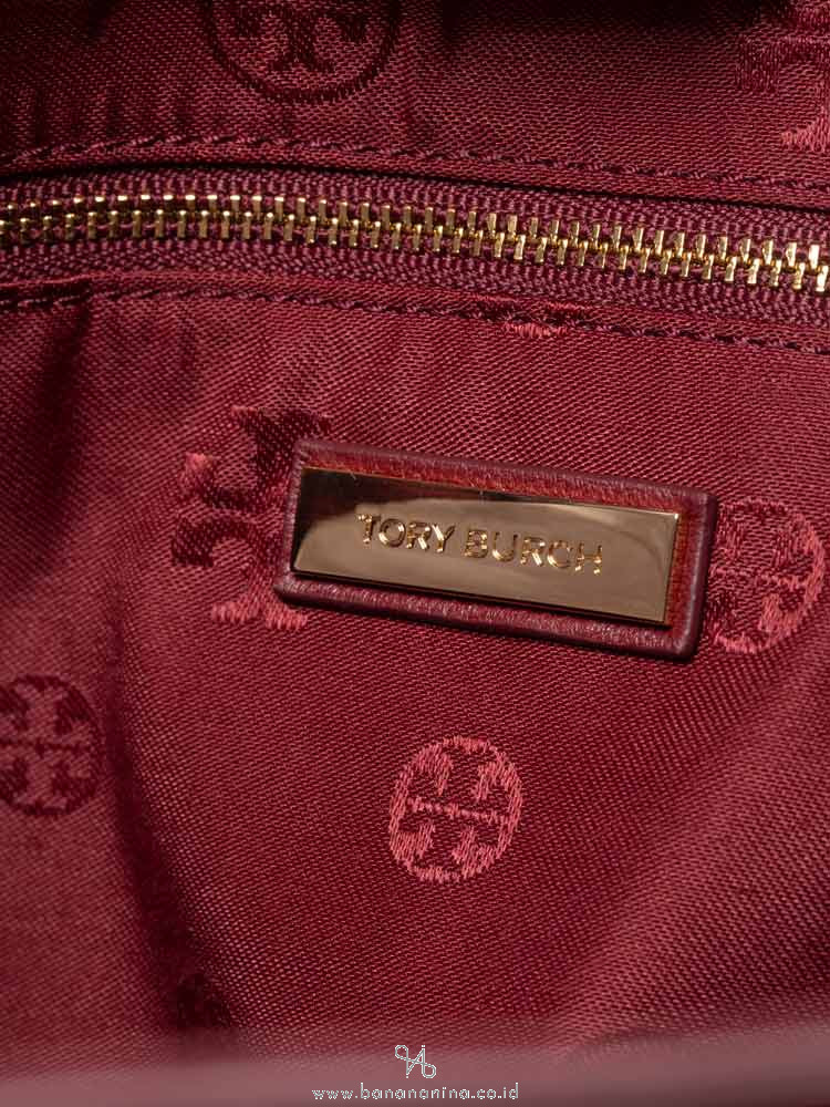 TORY BURCH Fleming Open Shoulder Bag Imperial Garnet