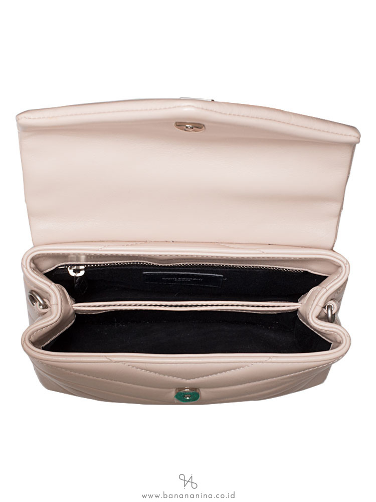 YSL Matelasse Y Loulou Toy Crossbody Cream