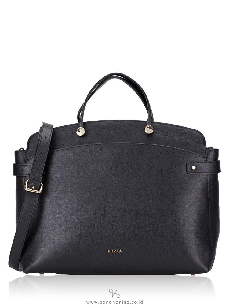 FURLA Agata Medium Satchel Onyx