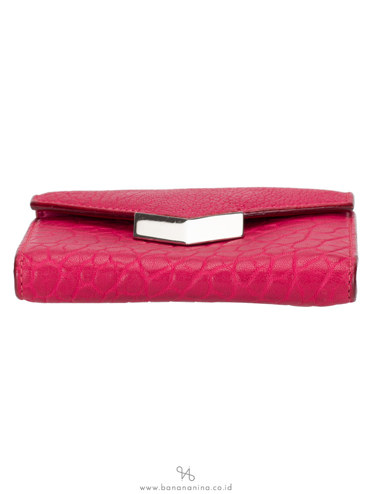 JIMMY CHOO Leonie Leather Wallet Pink