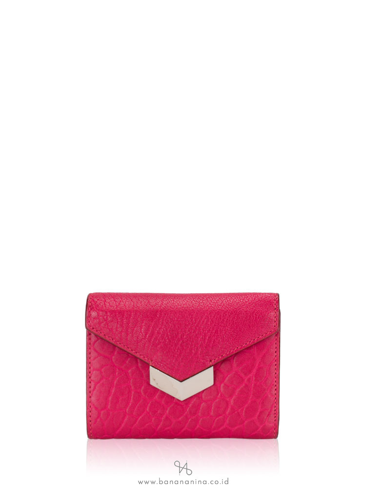 JIMMY CHOO Leonie Leather Wallet Pink