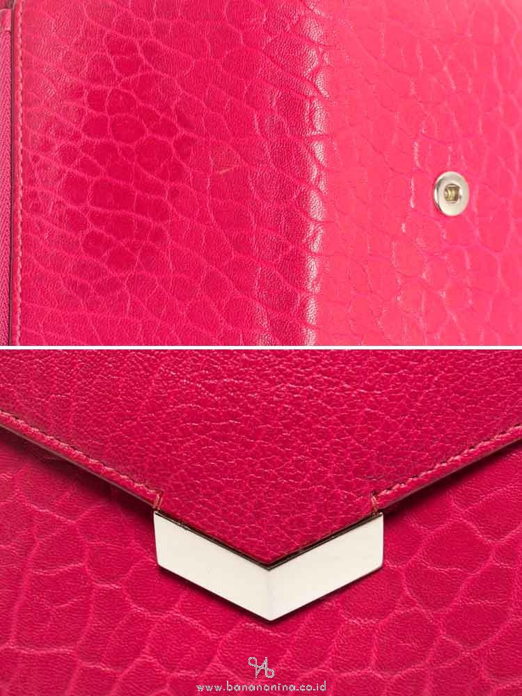 JIMMY CHOO Leonie Leather Wallet Pink
