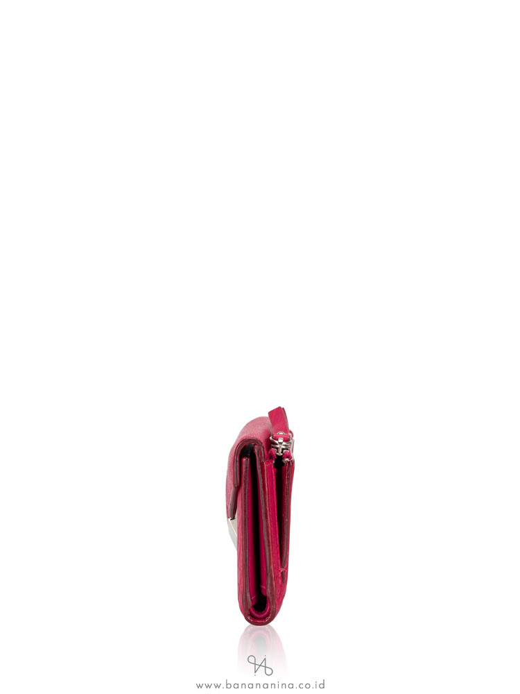 JIMMY CHOO Leonie Leather Wallet Pink