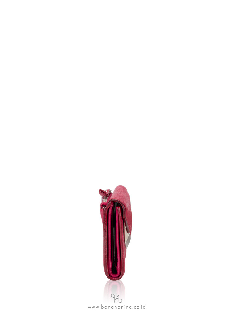 JIMMY CHOO Leonie Leather Wallet Pink