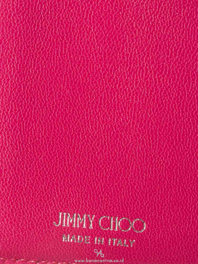 JIMMY CHOO Leonie Leather Wallet Pink