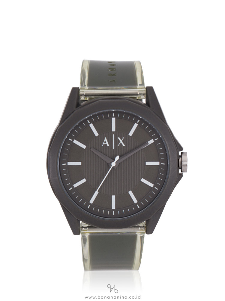 ARMANI EXCHANGE Men AX2638 Drexler Polyurethane Watch Military Green