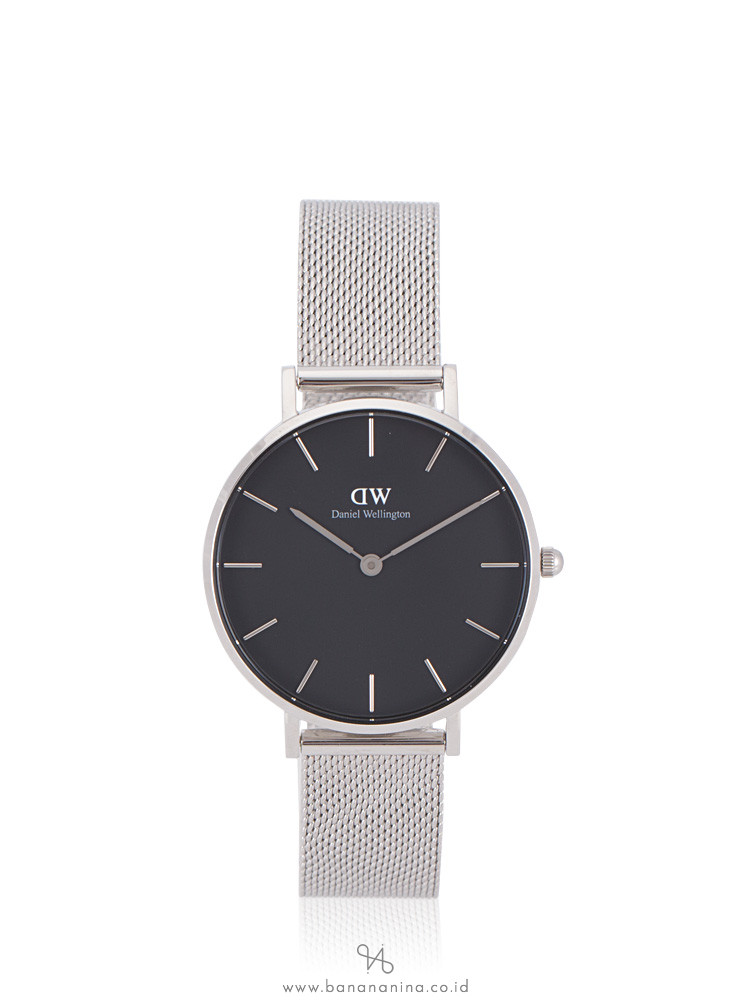 DANIEL WELLINGTON Petite Sterling Silver Black