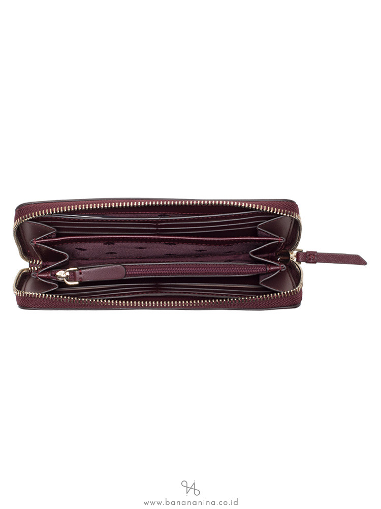 KATE SPADE Cameron Street Continental Wallet Cherry Wood