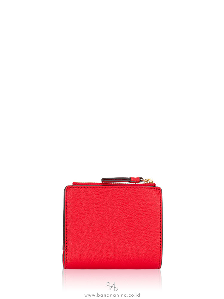 Tory Burch Robinson Mini Wallet Brilliant Red