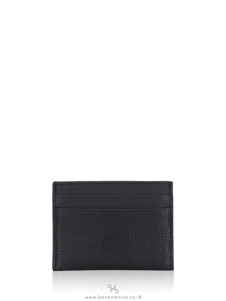 TORY BURCH Kira Mixed Materials Card Case Black