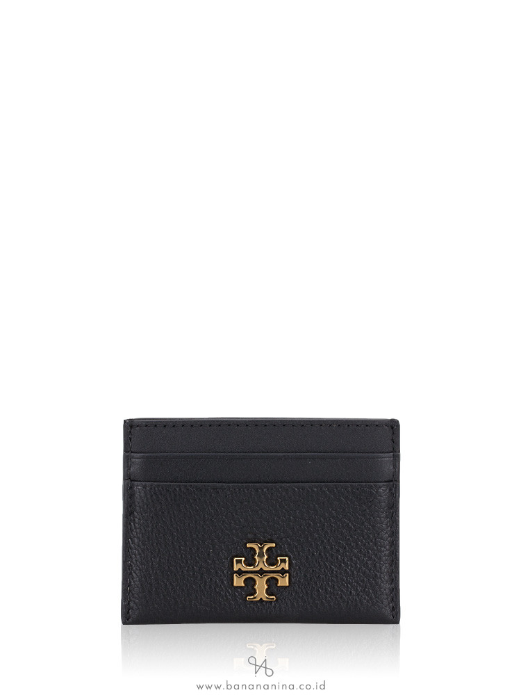 TORY BURCH Kira Mixed Materials Card Case Black