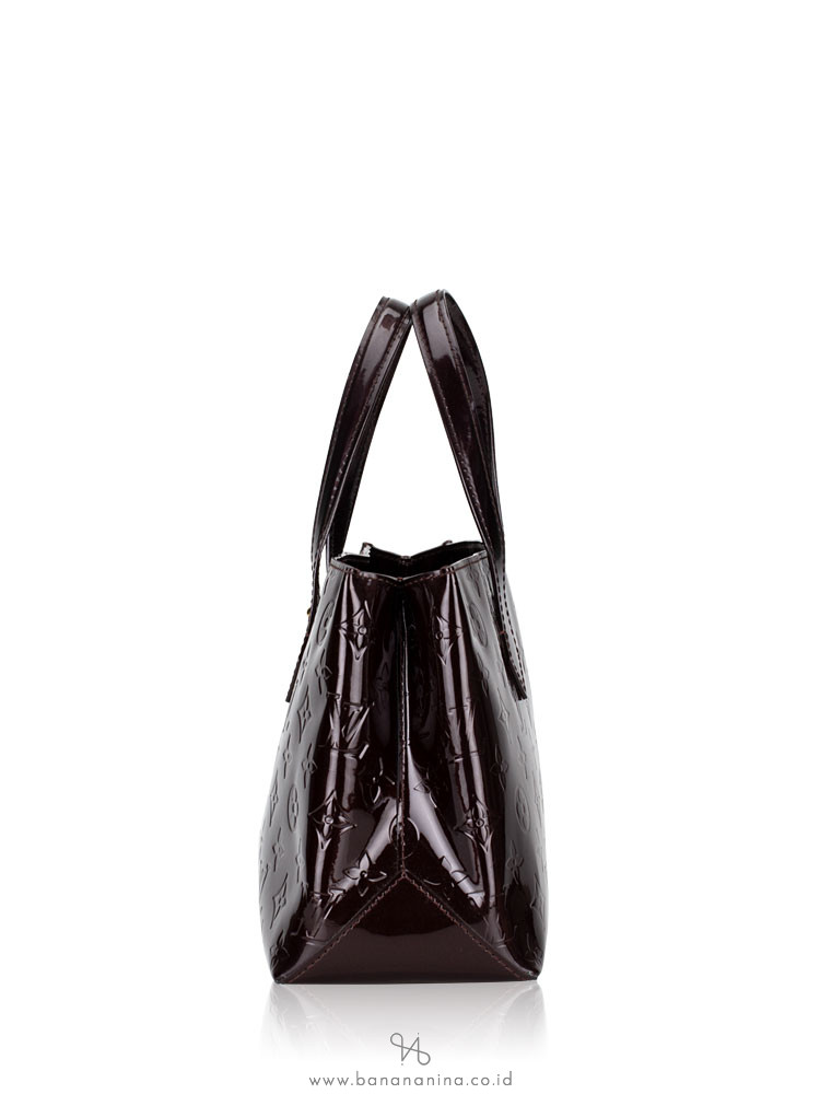 LOUIS VUITTON Monogram Vernis Wilshire PM Amarante