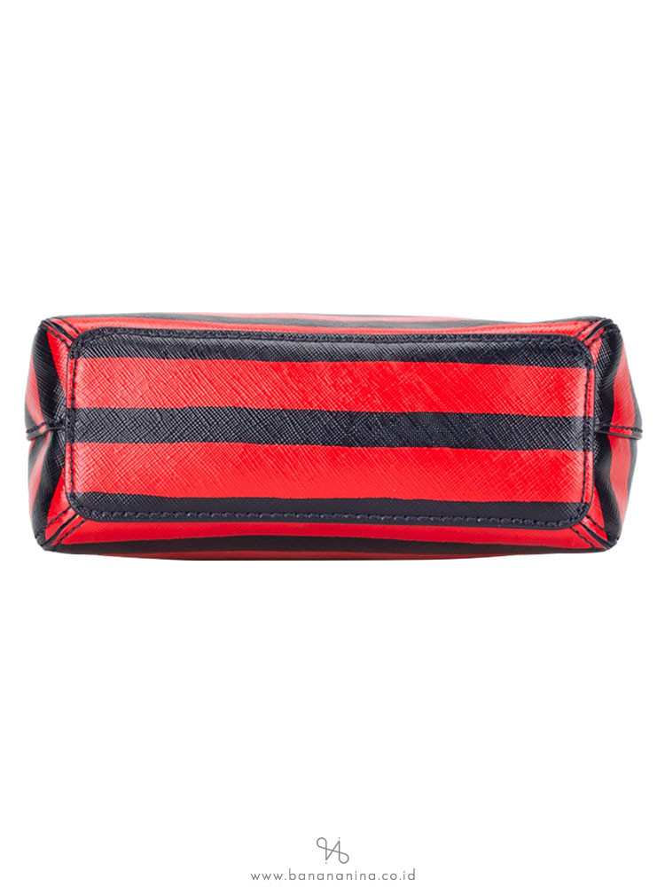 KATE SPADE Julia Street Stripe Mini Maise French Navy Red