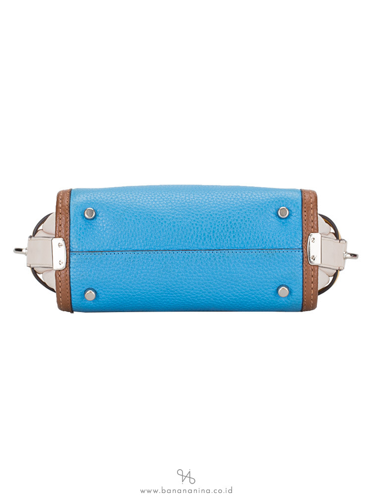 COACH 37694 Swagger 21 Colorblock Leather Azure Multi