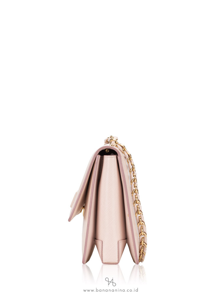 SALVATORE FERRAGAMO Vara Ginny Crossbody Nude