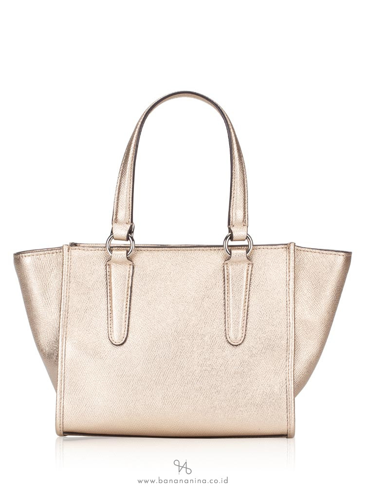 COACH 29125 Metallic Crossgrain Crosby 21 Platinum