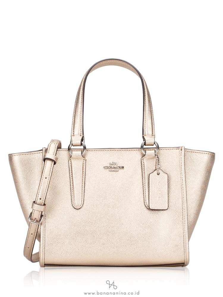 COACH 29125 Metallic Crossgrain Crosby 21 Platinum