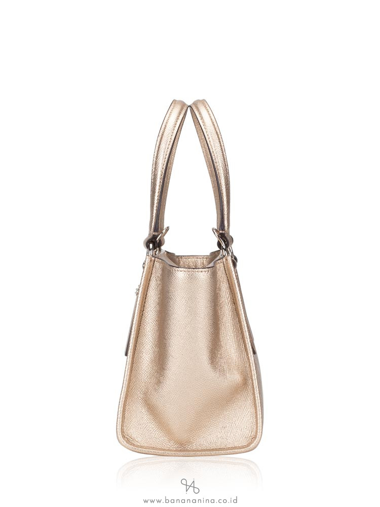 COACH 29125 Metallic Crossgrain Crosby 21 Platinum