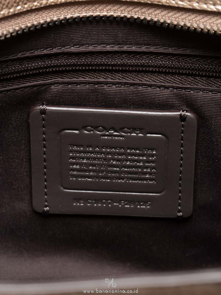 COACH 29125 Metallic Crossgrain Crosby 21 Platinum