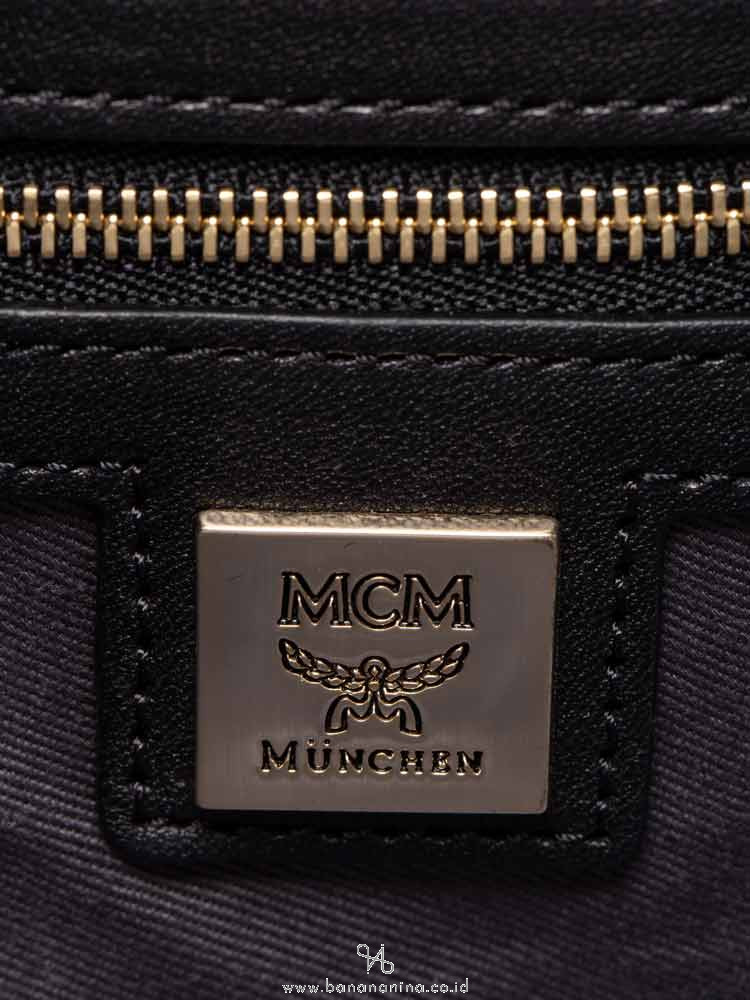 MCM Visetos Munich Lion Backpack Cognac