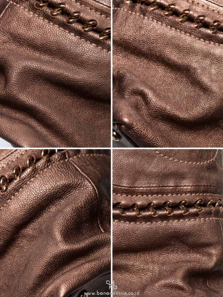 CHANEL Metallic Luxe Ligne Shopper Bronze