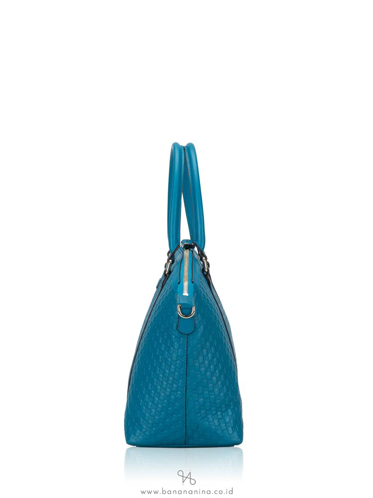 GUCCI Micro Guccissima Satchel Teal