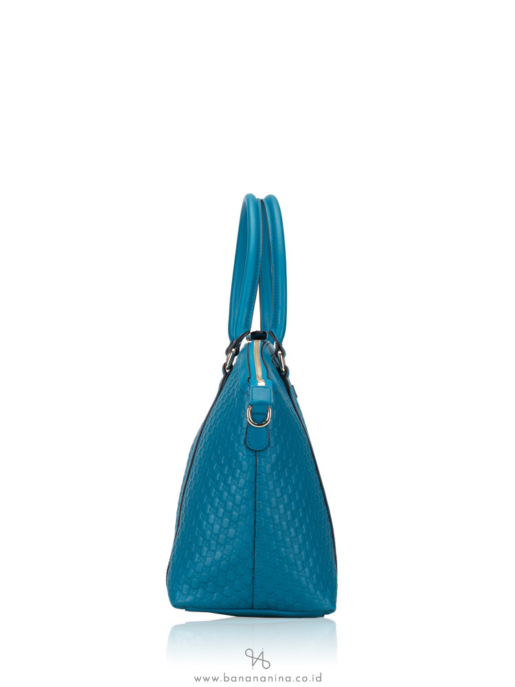 GUCCI Micro Guccissima Satchel Teal