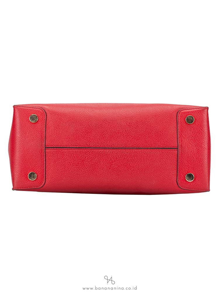 MICHAEL KORS Mercer Leather Large Tote Bright Red
