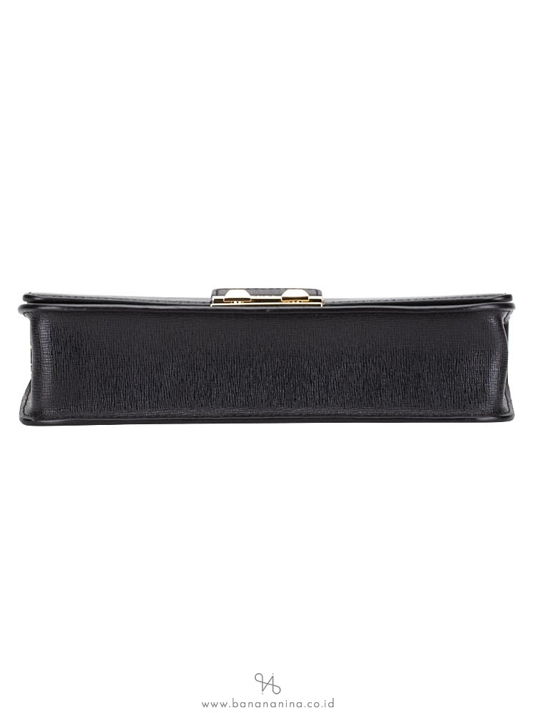 FURLA Bella XL Saffiano Crossbody Black