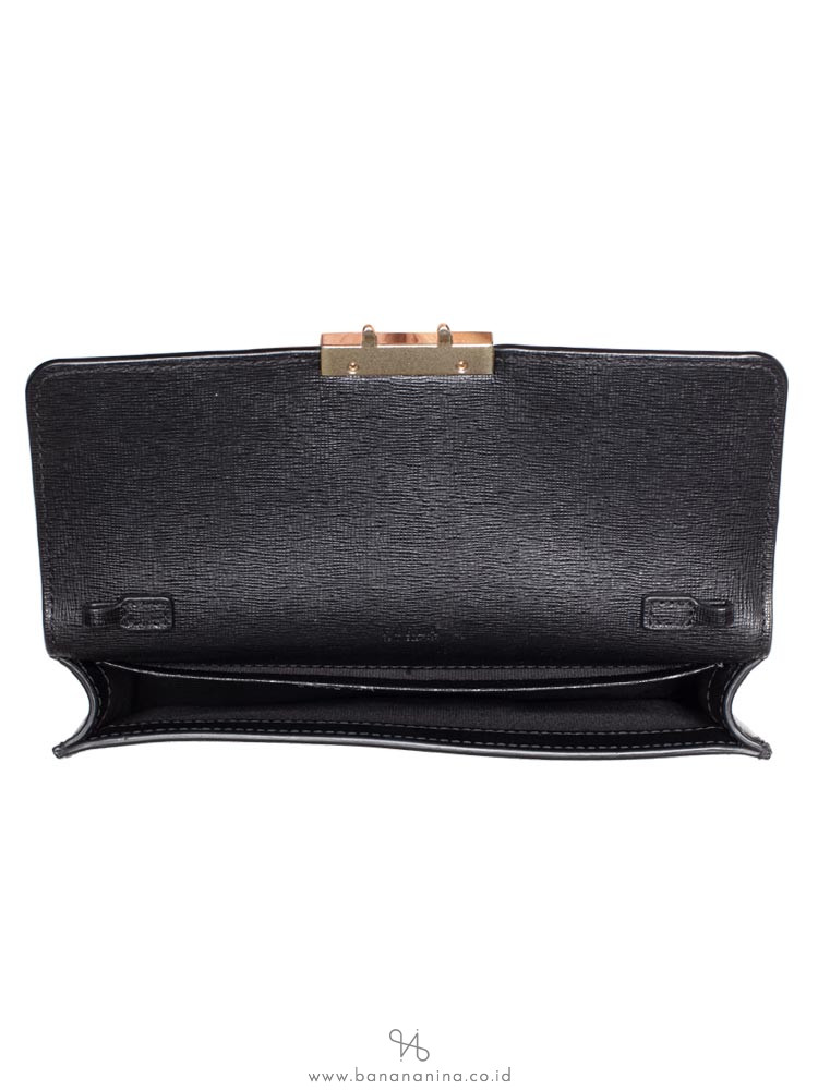 FURLA Bella XL Saffiano Crossbody Black