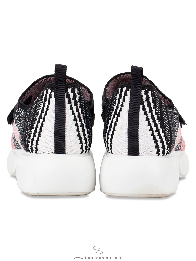 PRADA 1S217L Cloudbust Sneakers Black White Pink Sz 38