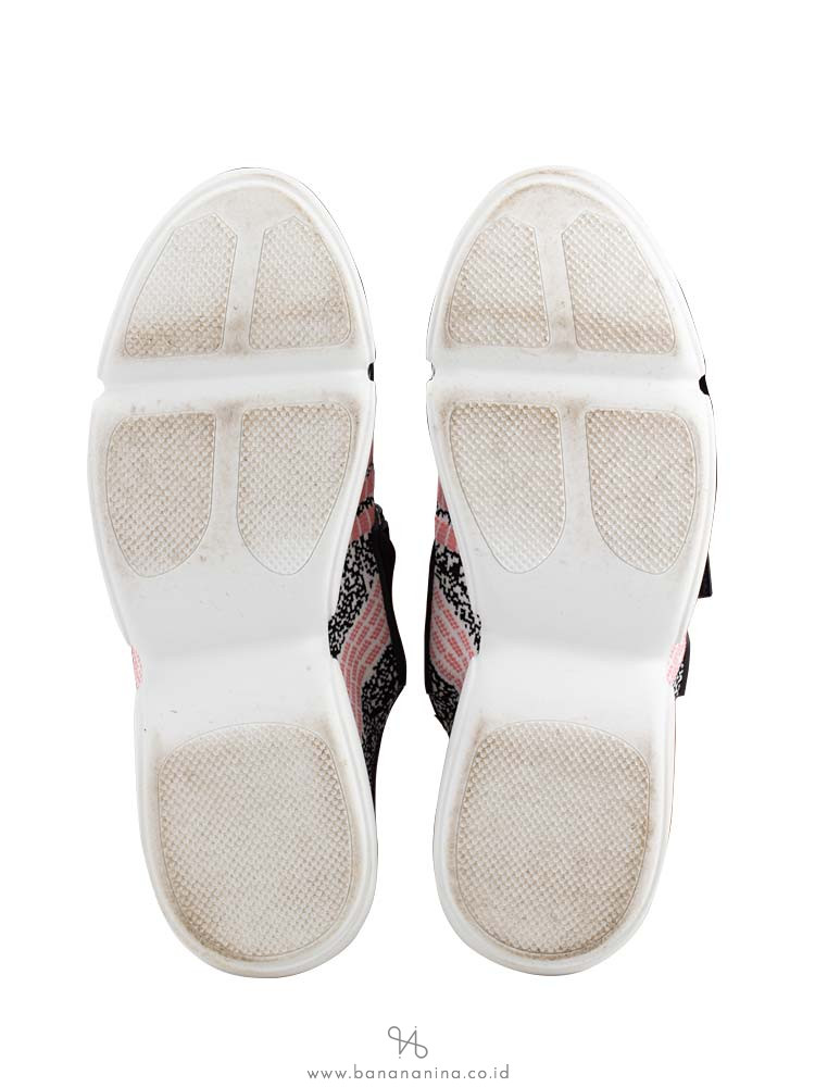 PRADA 1S217L Cloudbust Sneakers Black White Pink Sz 38