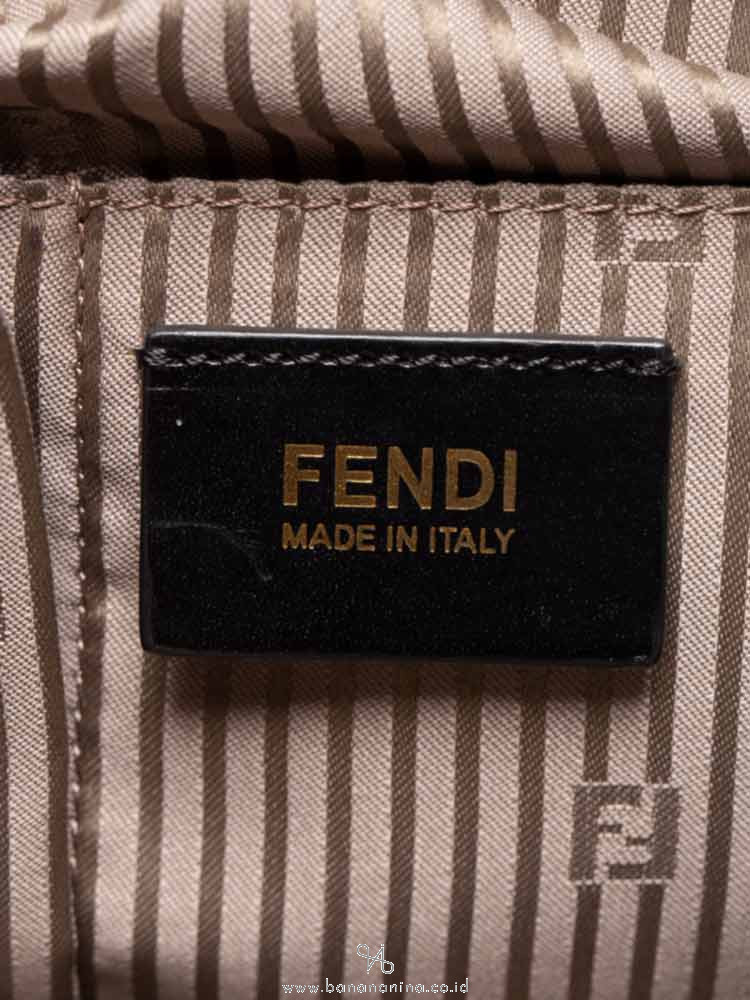FENDI Large Tri-Color Chameleon Tote Ivory Grey