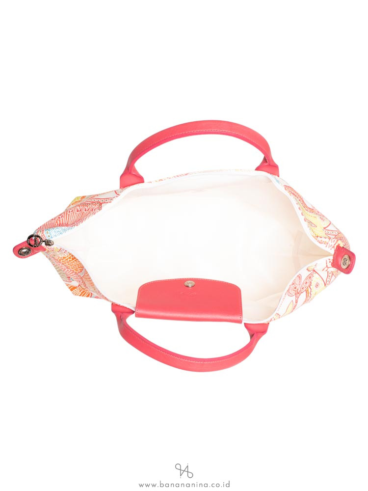 LONGCHAMP Fleurs de Ravello Medium SH Pink