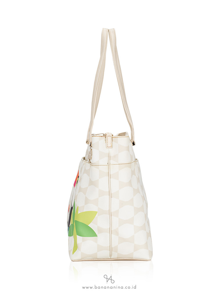 KATE SPADE Bow Tile Francis Toucan Baby Bag Cream Multi