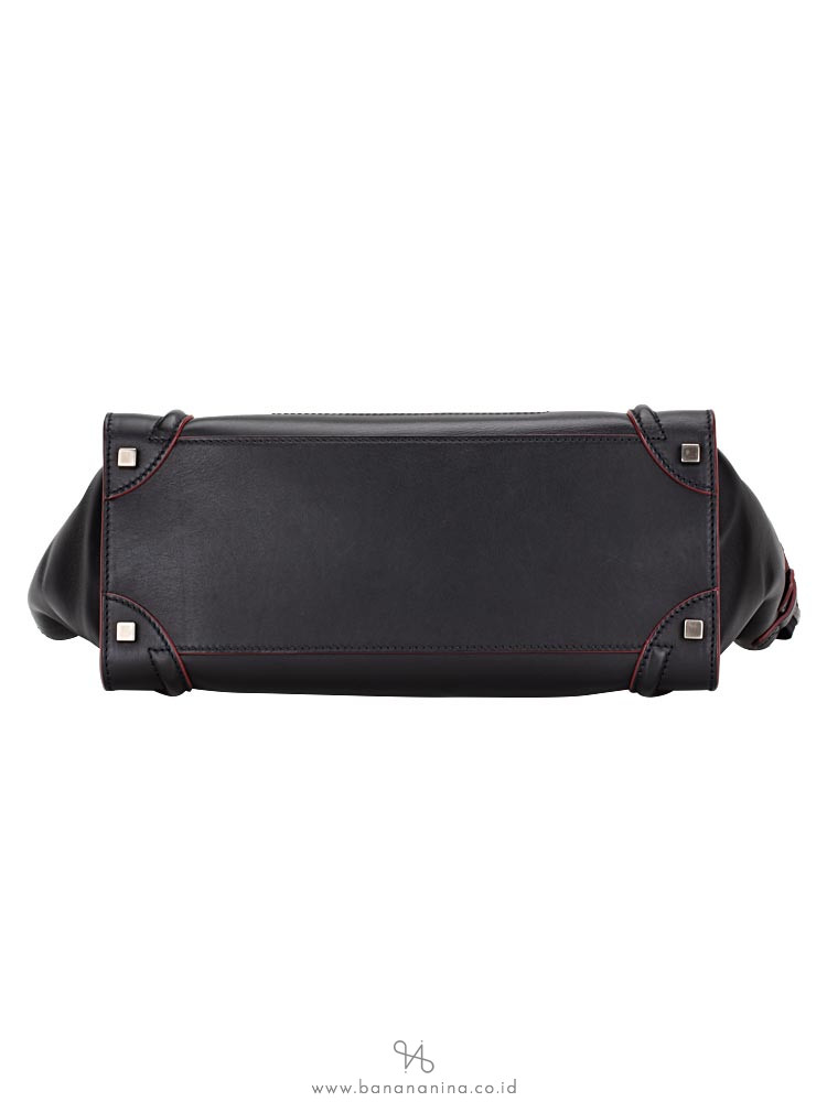 CELINE Shoulder Luggage Black Bordeaux