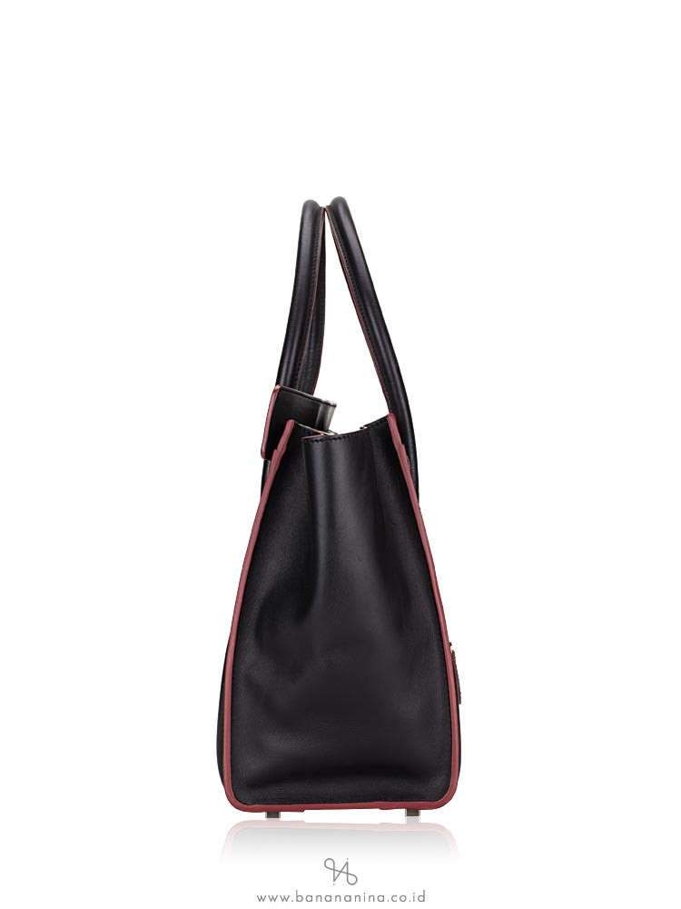 CELINE Shoulder Luggage Black Bordeaux