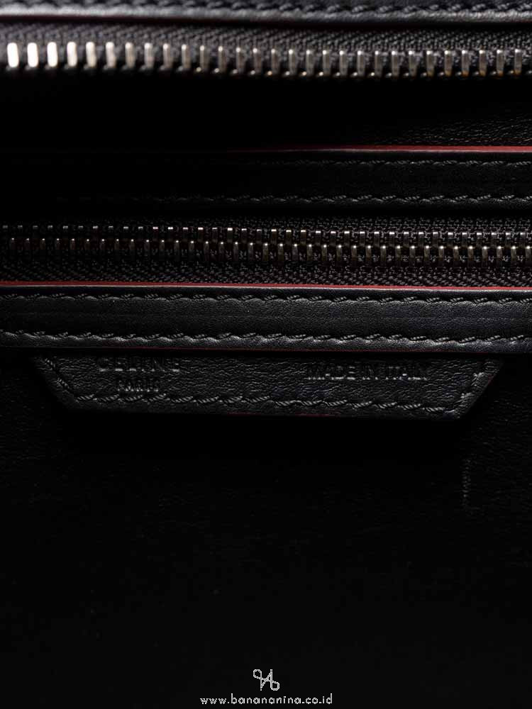 CELINE Shoulder Luggage Black Bordeaux